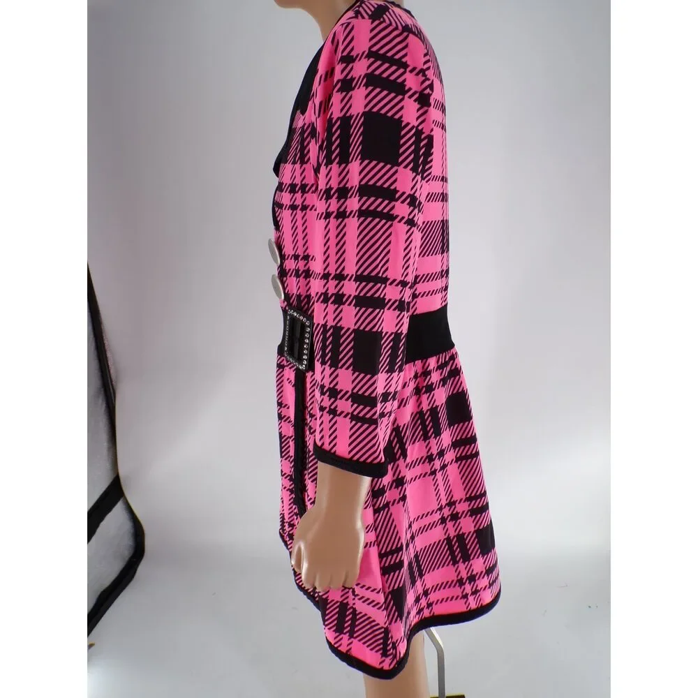Pre-Owned Dance Costume Curtain Call E708 Medium Child Hot Pink Jazz